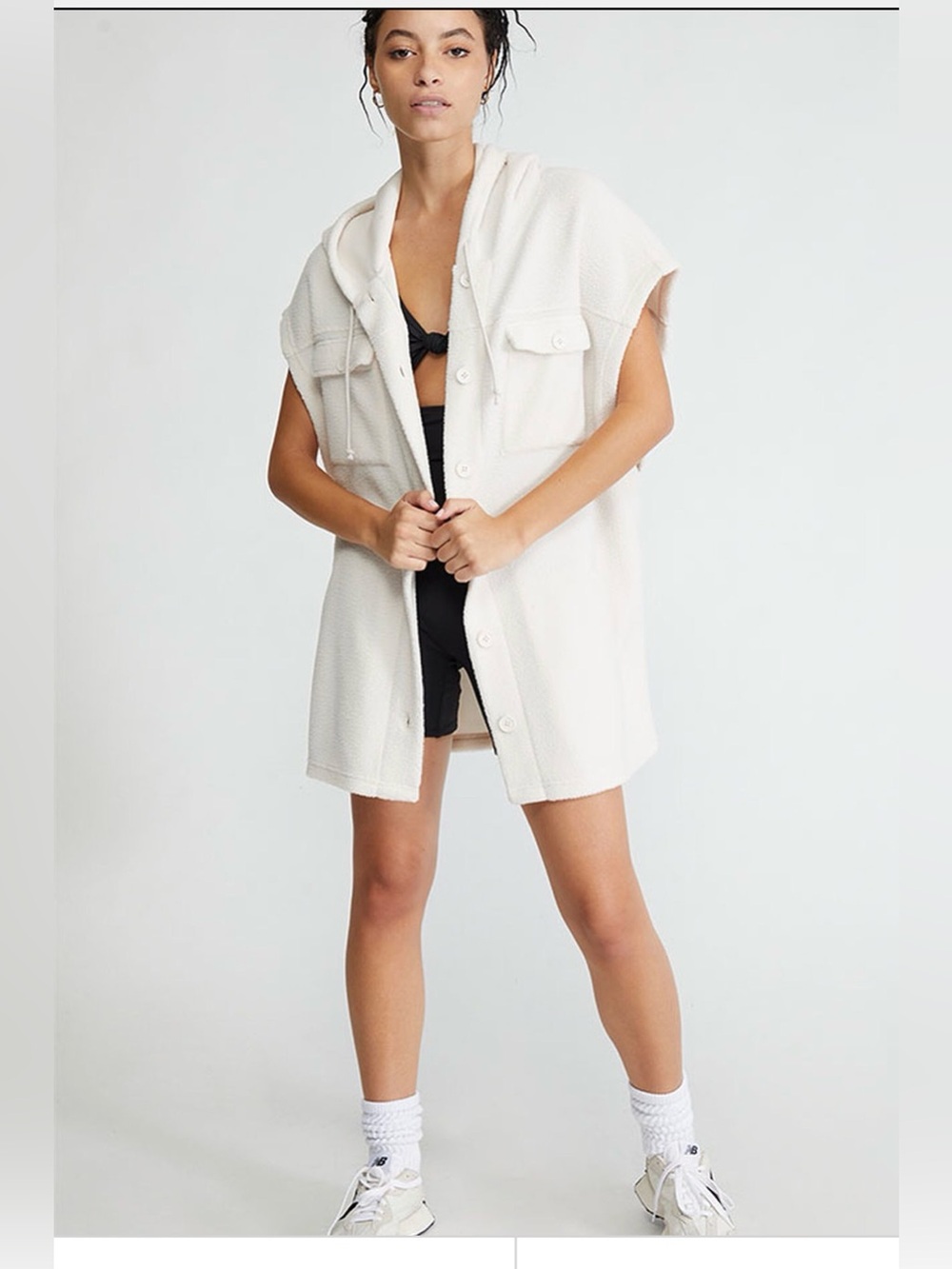 Pacsun Hooded Polar Fleece Vest